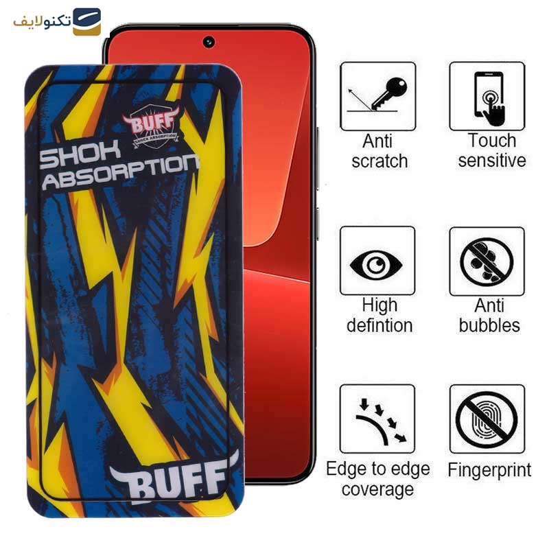 محافظ صفحه نمایش بوف مدل Shock-Shock-G مناسب برای گوشی موبایل شیائومی 13 - Buff Shock-Shock-G Glass Screen Protector For Xiaomi Xiaomi 13