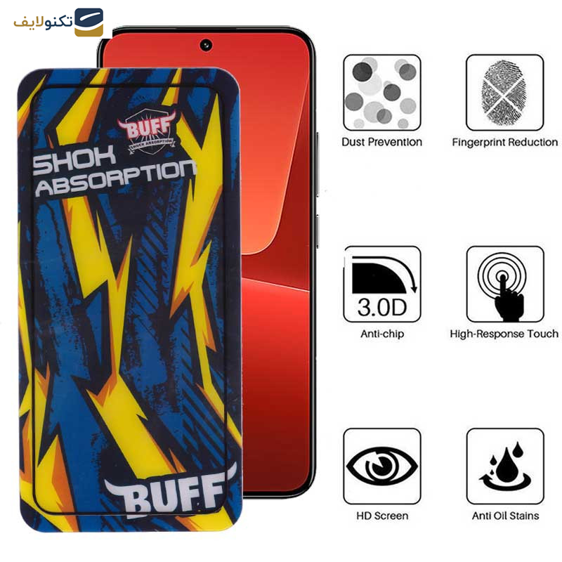 محافظ صفحه نمایش بوف مدل Shock-Shock-G مناسب برای گوشی موبایل شیائومی 13 - Buff Shock-Shock-G Glass Screen Protector For Xiaomi Xiaomi 13