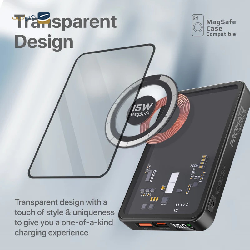 پاوربانک پرومیت مدل TransPack-10 ظرفیت 10000 میلی آمپر ساعت - Promate TransPack-10 10000mAh Power Bank