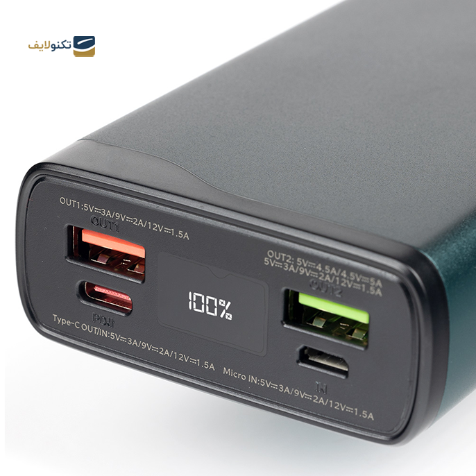 پاوربانک هیسکا مدل QI-212PD ظرفیت 20000 میلی آمپر - Hiska QI-212PD 20000mah Power Bank