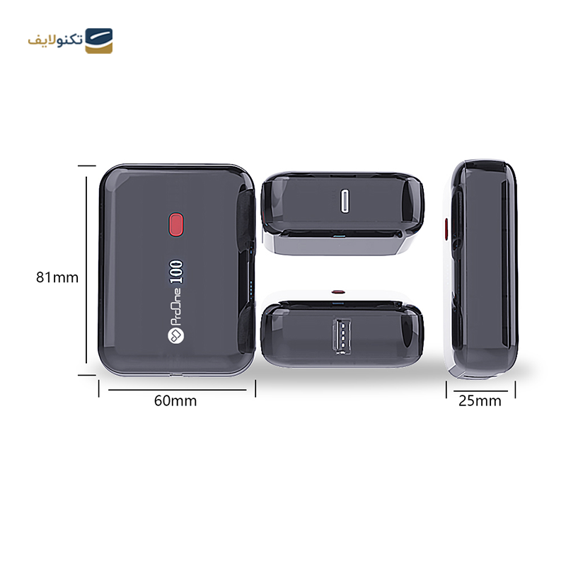 پاوربانک پرووان مدل PPB5112 ظرفیت 10000 میلی آمپر ساعت - ProOne PPB5112 10000mah Power Bank