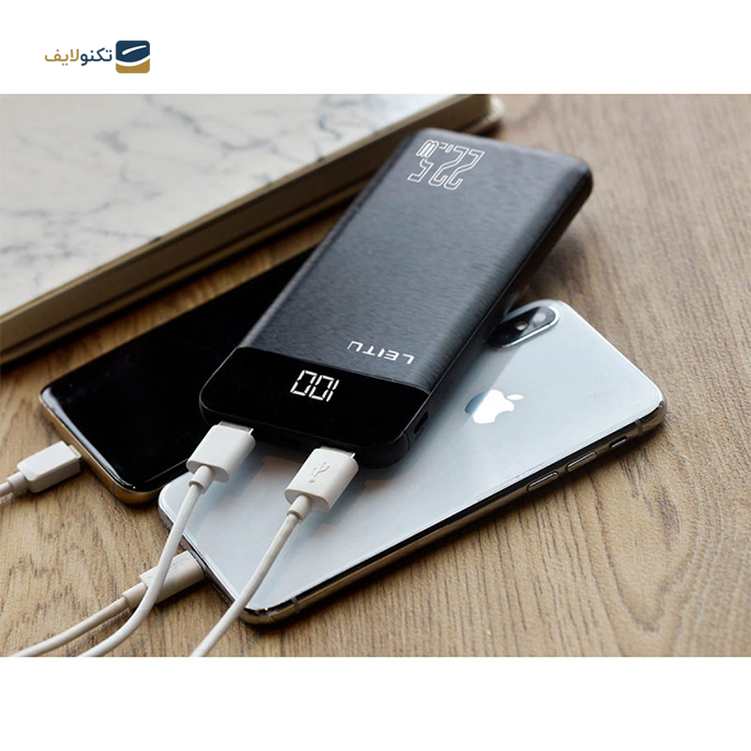  پاوربانک لیتو مدل LP-20 ظرفیت 10000 میلی آمپر  - Leitu Power Bank LP-20 - 10000 mAh