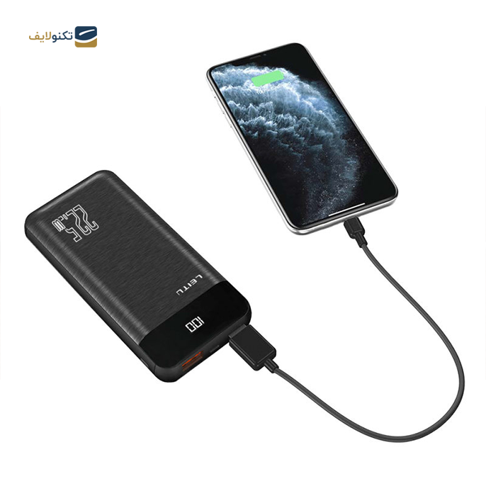  پاوربانک لیتو مدل LP-20 ظرفیت 10000 میلی آمپر  - Leitu Power Bank LP-20 - 10000 mAh