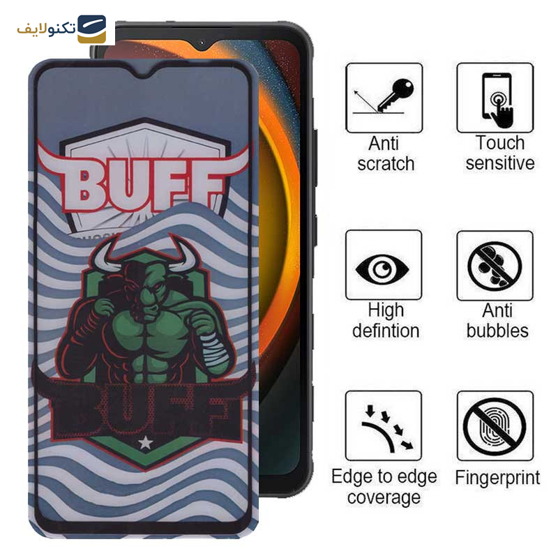 محافظ صفحه نمایش 5D بوف مدل Super Power-G مناسب برای گوشی موبایل سامسونگ Galaxy Xcover7 / A14 4G/5G - Buff 5D Super Power-G Glass Screen Protector For Samsung Galaxy Xcover7 / A14 4G/5G