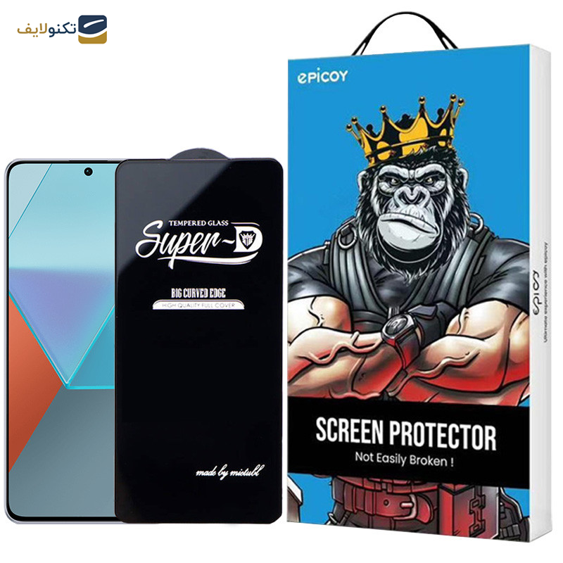 محافظ صفحه نمایش اپیکوی مدل Super 5D مناسب برای گوشی موبایل شیائومی Redmi Note 13 Pro 4G/5G /Note 13 4G/5G /Note 13R Pro - Glass Screen Protector Epicoy Super 5D For Xiaomi Redmi Note 13 Pro 4G/5G /Note 13 4G/5G /Note 13R Pro
