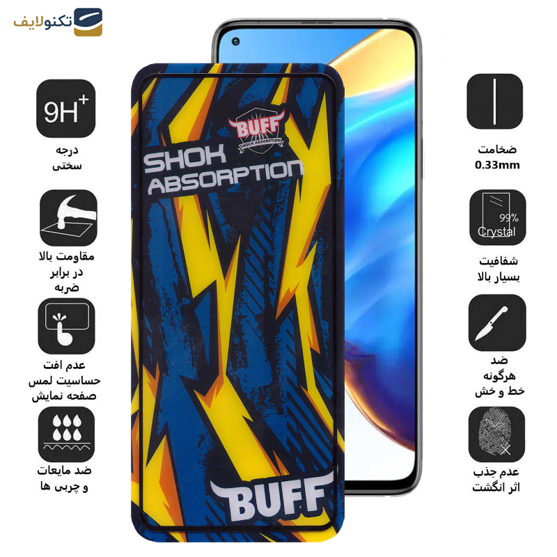 محافظ صفحه نمایش بوف مدل Shock-Shock-G مناسب برای گوشی موبایل شیائومی Mi 10T Pro 5G - Mi 10T 5G - Mi 10T Lite 5G - Buff Shock-Shock-G Glass Screen Protector For Xiaomi Mi 10T Pro 5G - Mi10T 5G - Mi10T Lite 5G