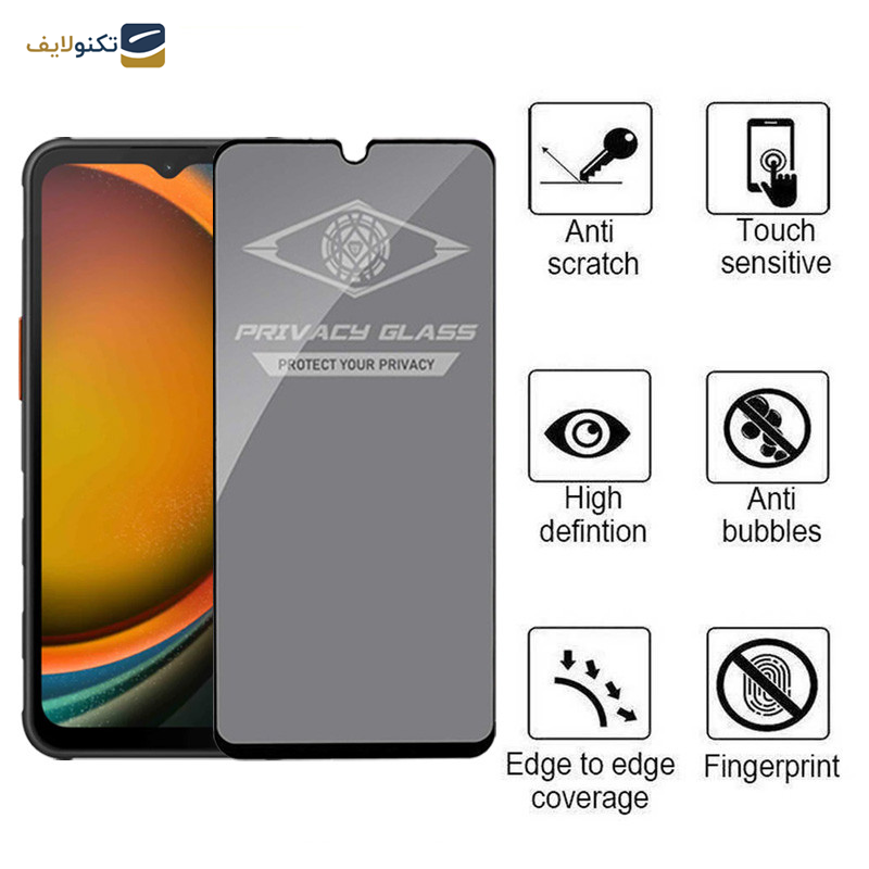 محافظ صفحه نمایش حریم شخصی اپیکوی مدل Privacy مناسب برای گوشی موبایل سامسونگ Galaxy A14 4G/5G /Xcover7 - Epicoy Privacy Glass Screen Protector For Samsung Galaxy A14 4G/5G /Xcover7