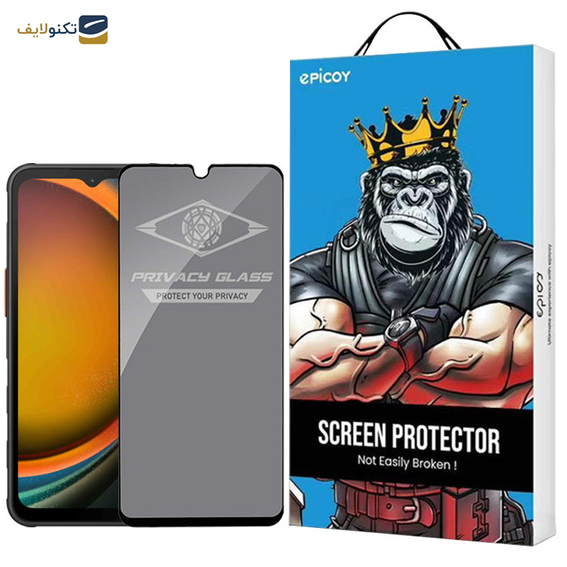 محافظ صفحه نمایش حریم شخصی اپیکوی مدل Privacy مناسب برای گوشی موبایل سامسونگ Galaxy A14 4G/5G /Xcover7 - Epicoy Privacy Glass Screen Protector For Samsung Galaxy A14 4G/5G /Xcover7