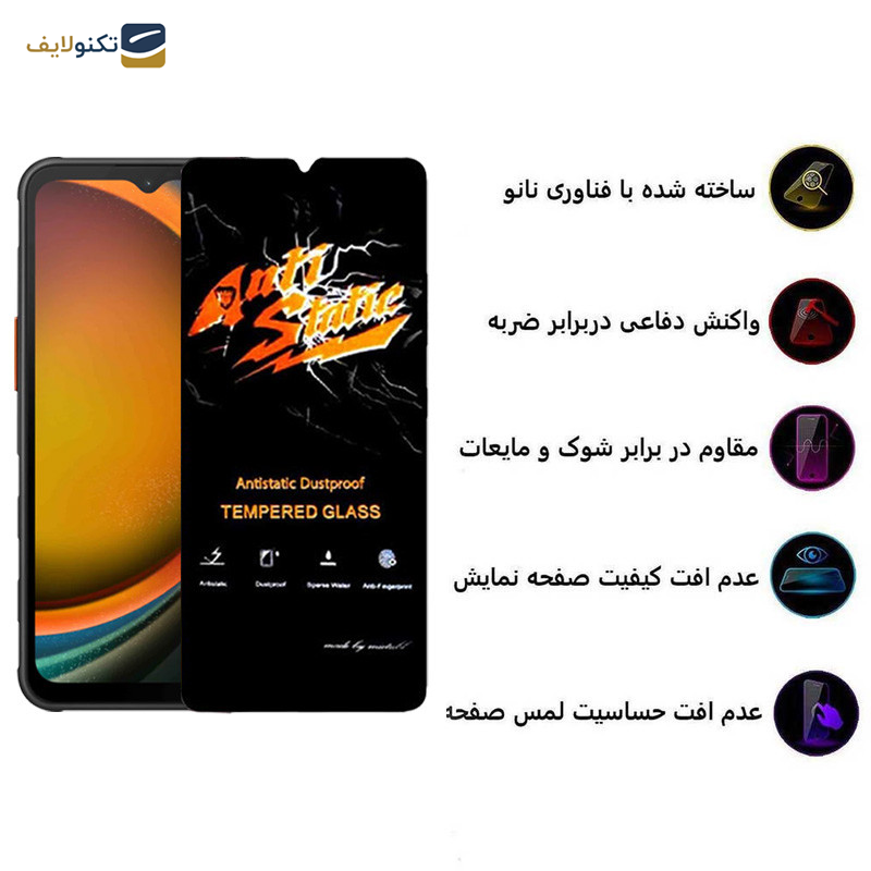 محافظ صفحه نمایش اپیکوی مدل Antistatic Dustproof مناسب برای گوشی موبایل سامسونگ Galaxy A14 4G/5G /Xcover7 - Epicoy Antistatic Dustproof Glass Screen Protector For Samsung Galaxy A14 4G/5G /Xcover7