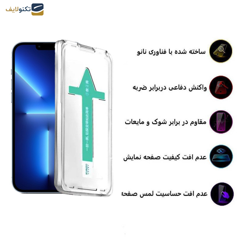 محافظ صفحه نمایش اپیکوی مدل Xundd Axe Easy install مناسب برای گوشی موبایل اپل iPhone 13 Pro Max-14 Plus - Epicoy Xundd Axe Easy install Glass Screen Protector For Apple iPhone 13 Pro Max-14 Plus