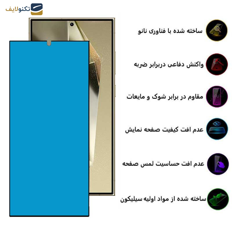 محافظ صفحه نمایش بوف مدل Silicone-G مناسب برای گوشی موبایل سامسونگ Galaxy S24 Ultra - S23 Ultra - S22 Ultra - Buff Silicone-G Glass Screen Protector For Samsung Galaxy S24 Ultra - S23 Ultra - S22 Ultra