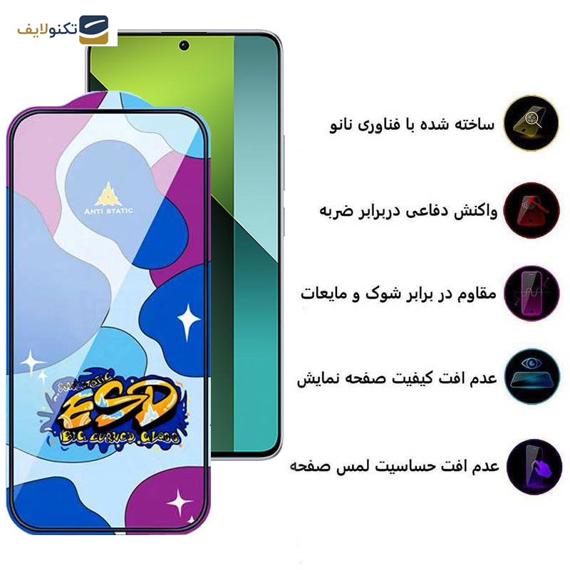 محافظ صفحه نمایش اپیکوی مدل Star ESD مناسب برای گوشی موبایل شیائومی Redmi Note 13 4G/5G/ Note 13 Pro 4G/5G/ Note 13R Pro - Epicoy Star ESD Glass Screen Protector For Xiaomi Redmi Note 134G/5G / Redmi Note 13 Pro 4G/5G/ Redmi Note 13R Pro