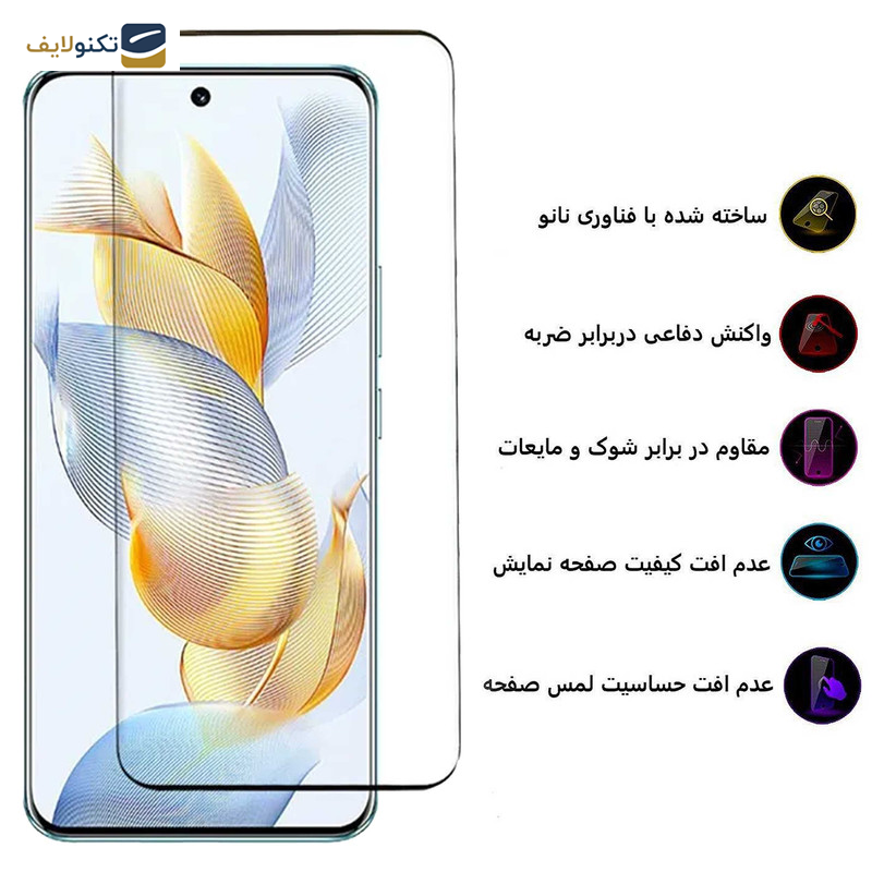 محافظ صفحه نمایش بوف مدل FullGlue-Max-G مناسب برای گوشی موبایل آنر Honor 90 / 90 Pro - Buff FullGlue-Max-G Glass Screen Protector For Honor 90 Pro / Honor 90