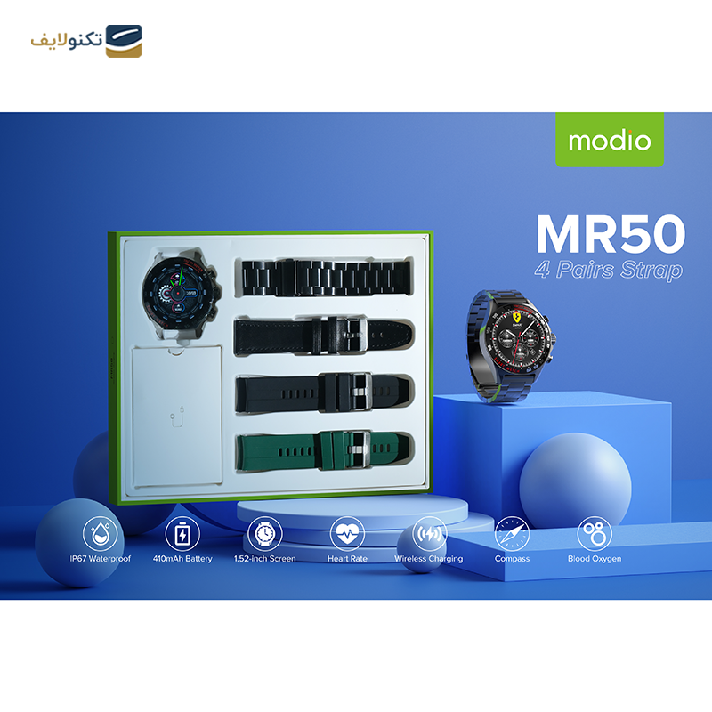 ساعت هوشمند مودیو مدل MR50 - Modio MR50 Smart Watch