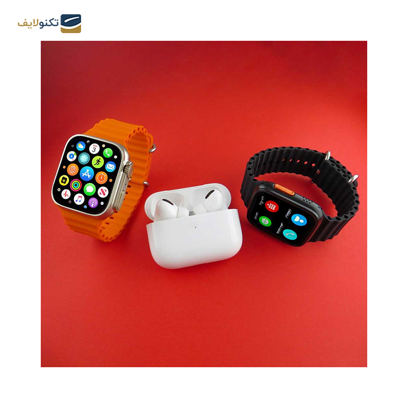 ساعت هوشمند ورنا مدل W49 Ultra به همراه هندزفری بلوتوثی مدل airpod pro - Verna W49 Ultra Smartwatch with airpod pro