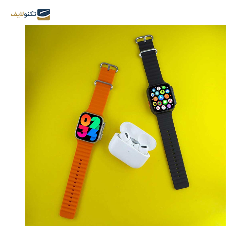 ساعت هوشمند ورنا مدل W49 Ultra به همراه هندزفری بلوتوثی مدل airpod pro - Verna W49 Ultra Smartwatch with airpod pro