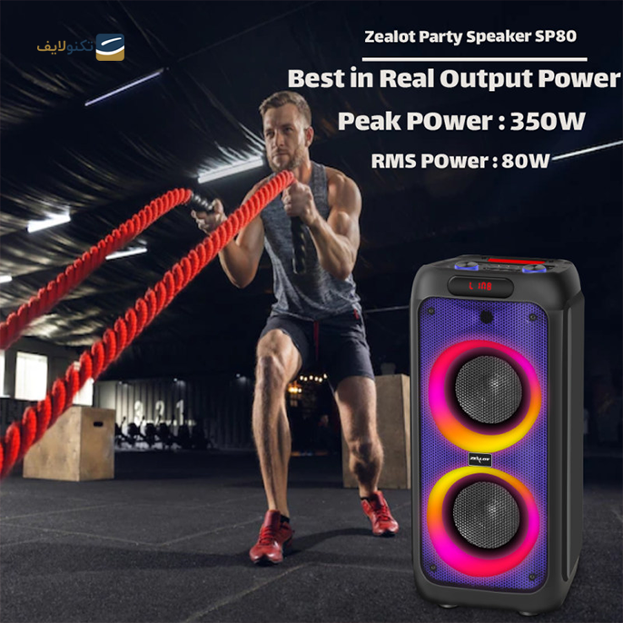  اسپیکر بلوتوثی خانگی زیلوت مدل SP80 - Zealot SP80 Portable Bluetooth Speaker