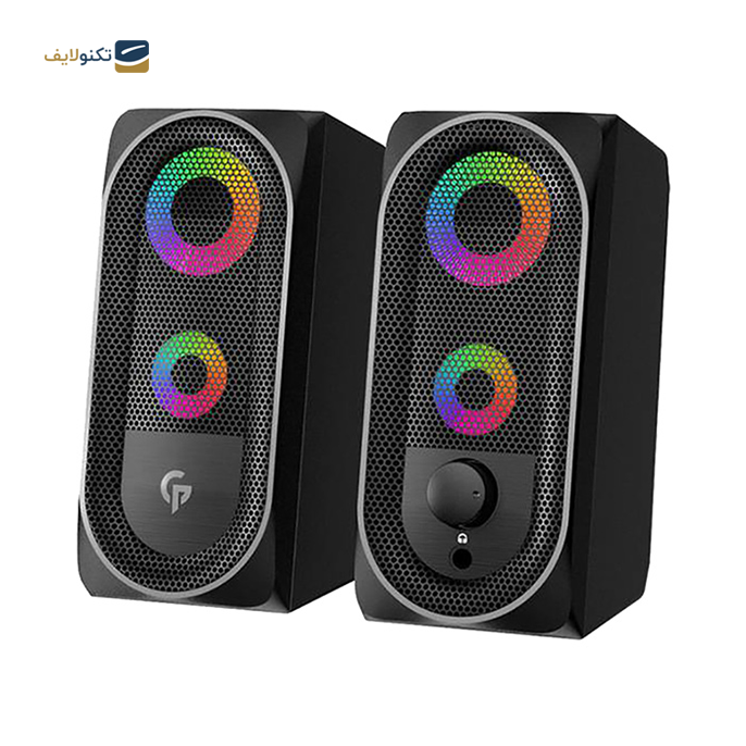 اسپیکر بلوتوثی دسکتاپ گیمینگ پرودو مدل PDX511BT - porodo PDX511BT-BK stereo bluetooth gaming speakers