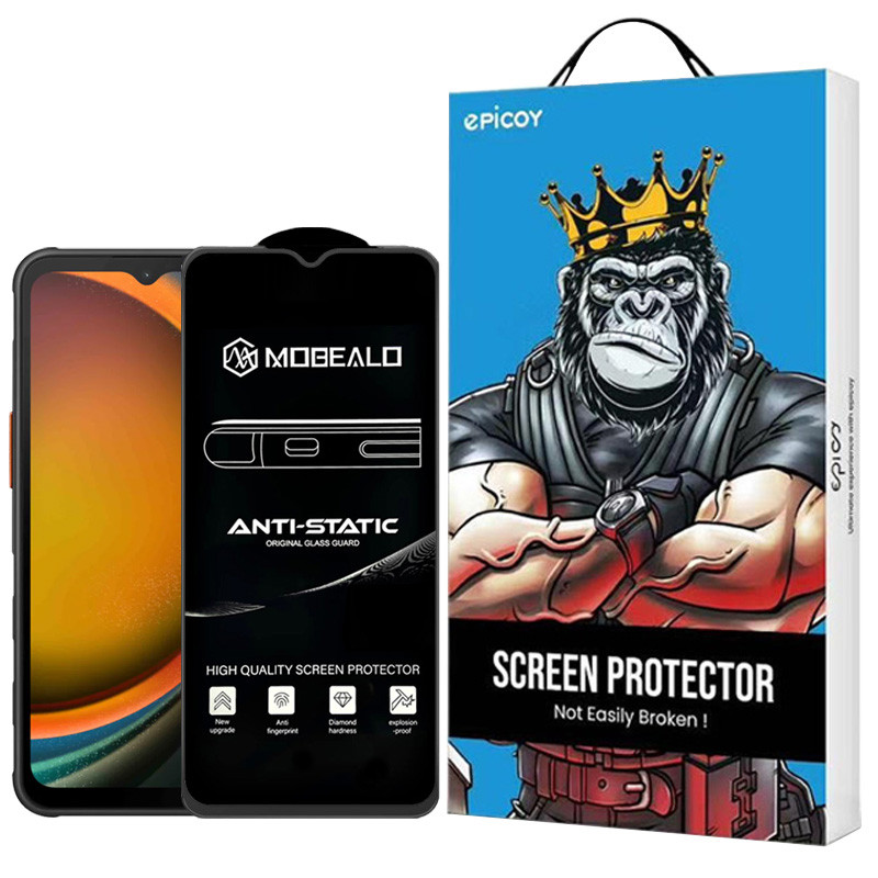 محافظ صفحه نمایش اپیکوی مدل Mobealo-AntiStatic مناسب برای گوشی موبایل سامسونگ Galaxy A14 4G/5G /Xcover7 - Epicoy Mobealo-AntiStatic Glass Screen Protector For Samsung Galaxy A14 4G/5G /Xcover7