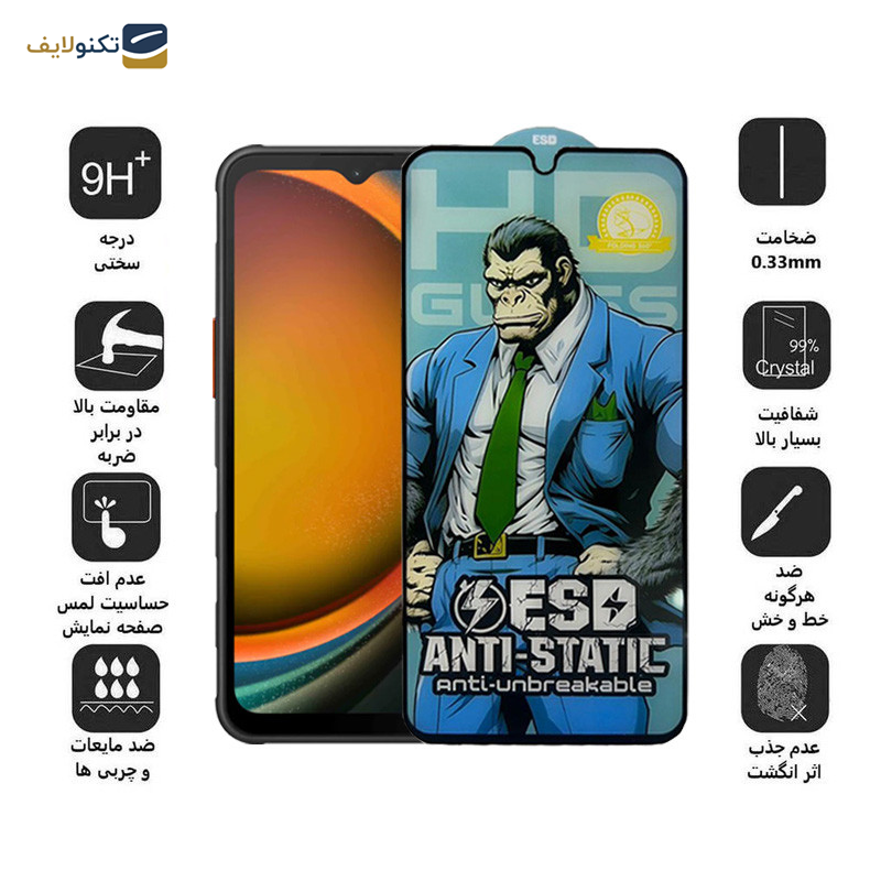 محافظ صفحه نمایش اپیکوی مدل  Gorilla ESD مناسب برای گوشی موبایل سامسونگ Galaxy A14 4G/5G /Xcover7 - Epicoy Gorilla ESD Glass Screen Protector For Samsung Galaxy A14 4G/5G /Xcover7