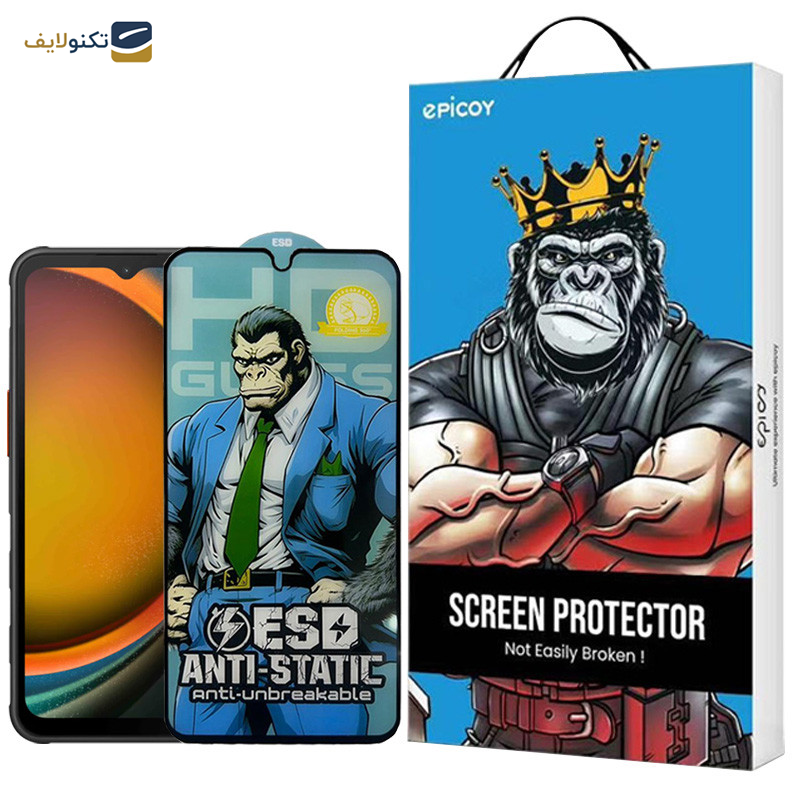 محافظ صفحه نمایش اپیکوی مدل  Gorilla ESD مناسب برای گوشی موبایل سامسونگ Galaxy A14 4G/5G /Xcover7 - Epicoy Gorilla ESD Glass Screen Protector For Samsung Galaxy A14 4G/5G /Xcover7