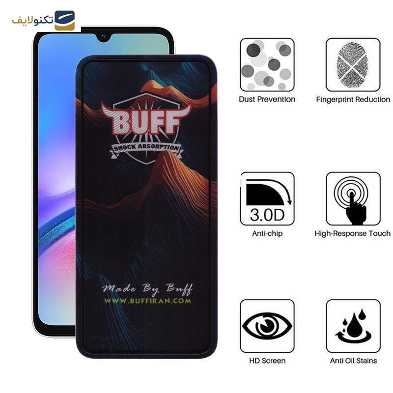 محافظ صفحه نمایش 5D بوف مدل Mountain-G مناسب برای گوشی موبایل سامسونگ Galaxy A05s / A05 / A70 - Buff 5D Mountain-G Glass Screen Protector For Samsung Galaxy A05s / A05 / A70