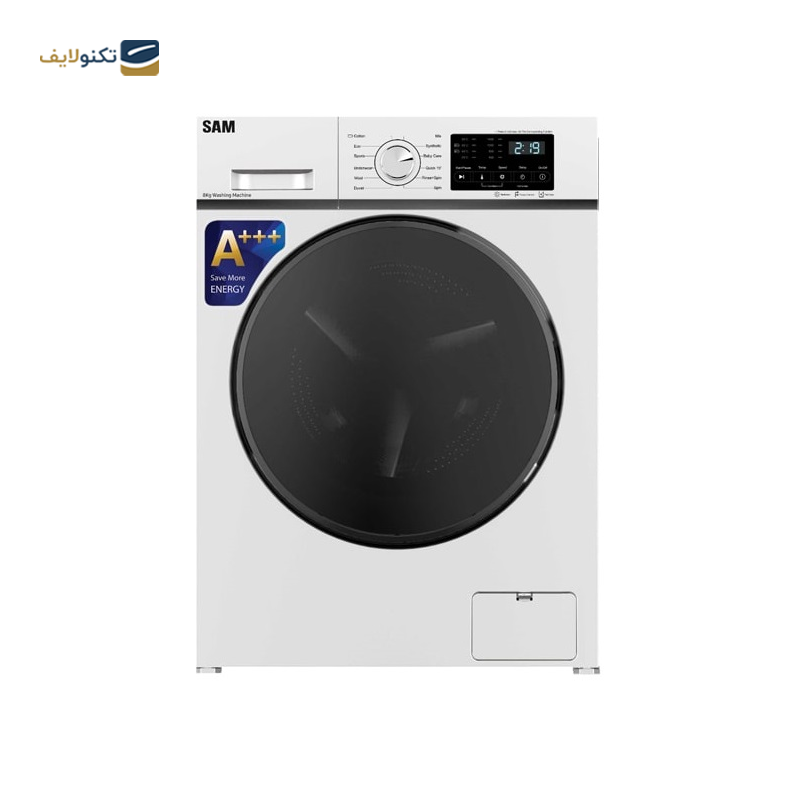 ماشین لباسشویی سام الکترونیک 8 کیلویی مدل UN-Q1433 - Sam Electronic UN-Q1433 Washing Machine 8KG