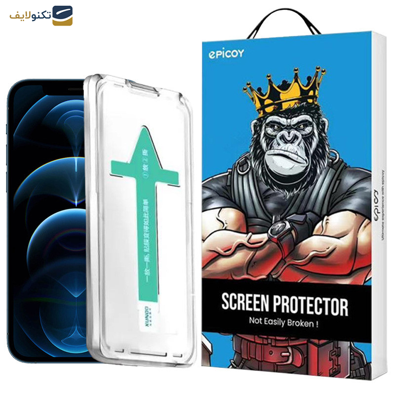محافظ صفحه نمایش اپیکوی مدل Xundd Axe Easy install مناسب برای گوشی موبایل اپل iPhone 12 Pro-12 - Epicoy Xundd Axe Easy install Glass Screen Protector For Apple iPhone 12 Pro-12