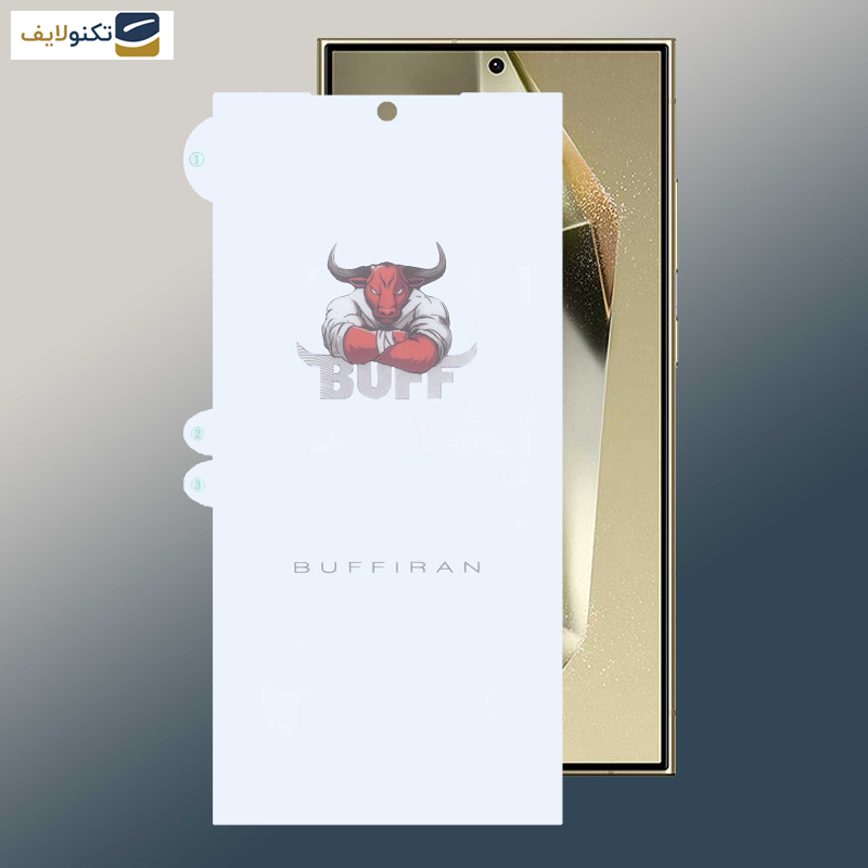 محافظ صفحه نمایش بوف مدل HydroBull-G مناسب برای گوشی موبایل سامسونگ Galaxy S24 Ultra - S23 Ultra - S22 Ultra - Buff HydroBull-G model screen protector suitable for Samsung Galaxy S24 Ultra - S23 Ultra - S22 Ultra