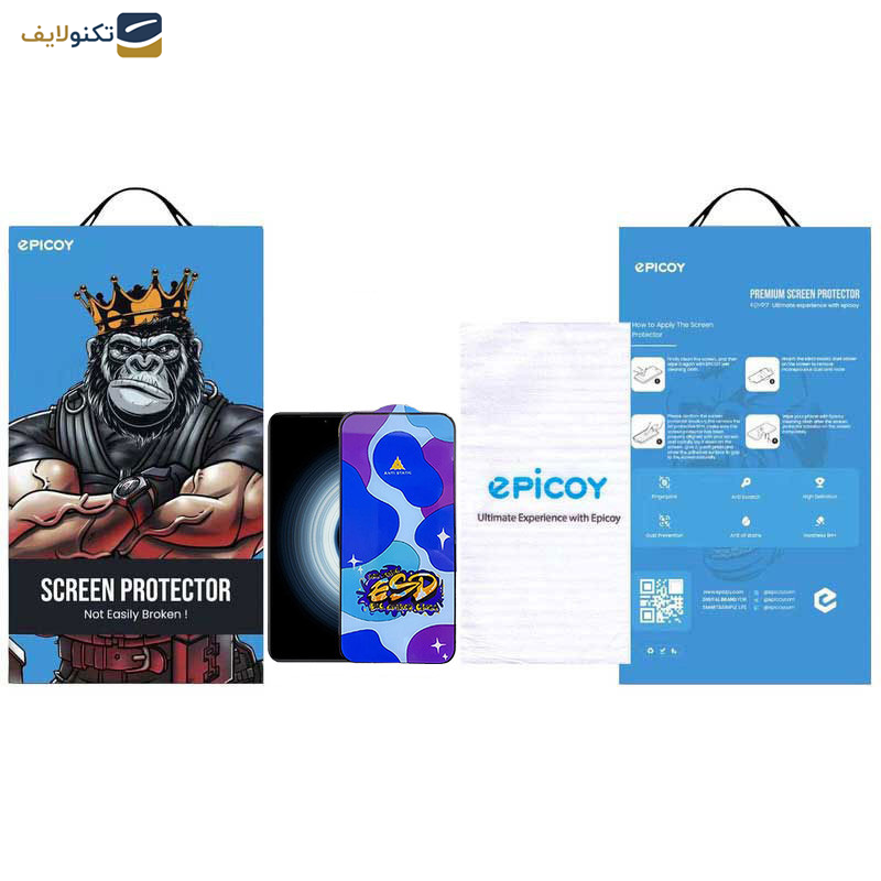محافظ صفحه نمایش اپیکوی مدل Star ESD مناسب برای گوشی موبایل شیائومی Redmi K50 Ultra-Redmi K50 Gaming-Redmi K50 Pro-Redmi K50 - Star ESD Glass Screen Protector For Xiaomi Redmi K50 Ultra-Redmi K50 Gaming-Redmi K50 Pro-Redmi K50