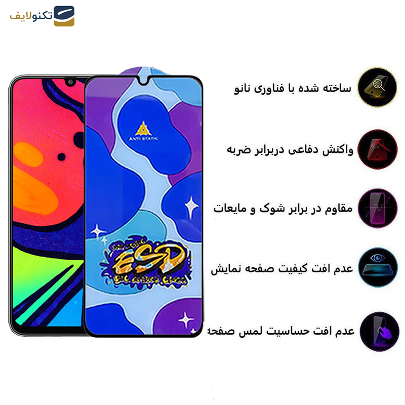 محافظ صفحه نمایش اپیکوی مدل Star ESD مناسب برای گوشی موبایل سامسونگ Galaxy F41 4G-F22-M21 2021 4G-M31 4G - Epicoy Star ESD Glass Screen Protector For Samsung Galaxy F41 4G-F22-M21 2021 4G-M31 4G