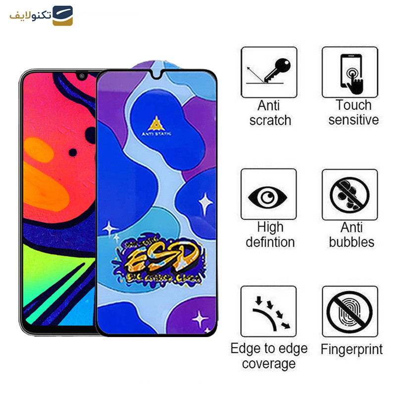 محافظ صفحه نمایش اپیکوی مدل Star ESD مناسب برای گوشی موبایل سامسونگ Galaxy F41 4G-F22-M21 2021 4G-M31 4G - Epicoy Star ESD Glass Screen Protector For Samsung Galaxy F41 4G-F22-M21 2021 4G-M31 4G