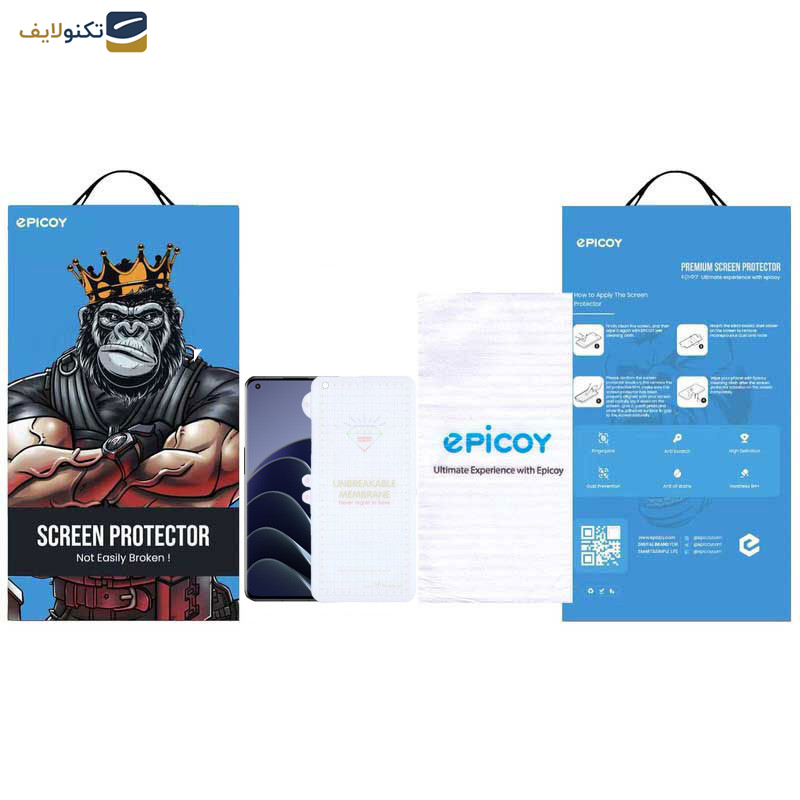 محافظ صفحه نمایش اپیکوی مدل Hydrogel مناسب برای گوشی موبایل وان پلاس 10 Pro-9 Pro - Epicoy Hydrogel Glass Screen Protector For OnePlus 10 Pro-9 Pro