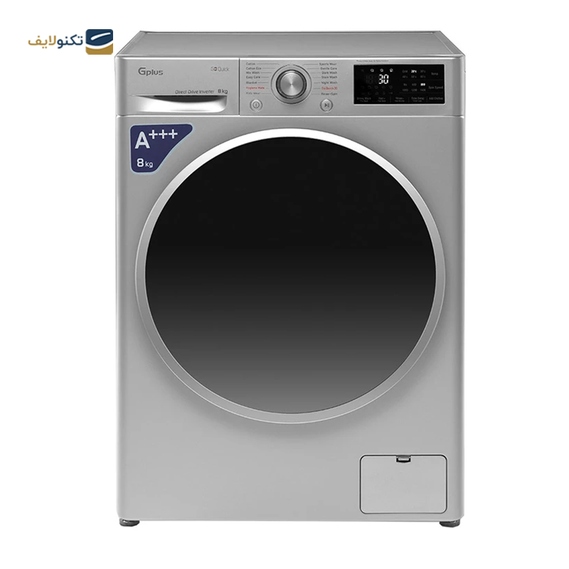 ماشین لباسشویی جی پلاس 8 کیلویی مدل GWM-P870S - GPlus GWM-P870S Washing Machine