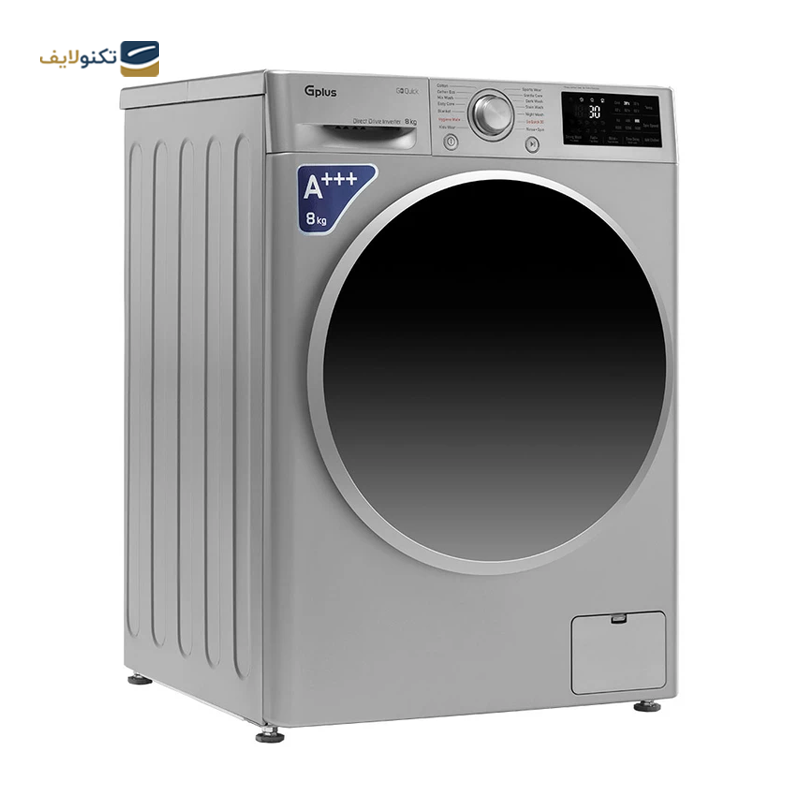 ماشین لباسشویی جی پلاس 8 کیلویی مدل GWM-P870S - GPlus GWM-P870S Washing Machine