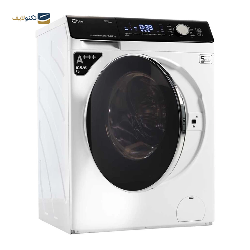 ماشین لباسشویی جی پلاس 10.5 کیلویی مدل GWM-P105T - GPlus GWM-P105T Washing Machine