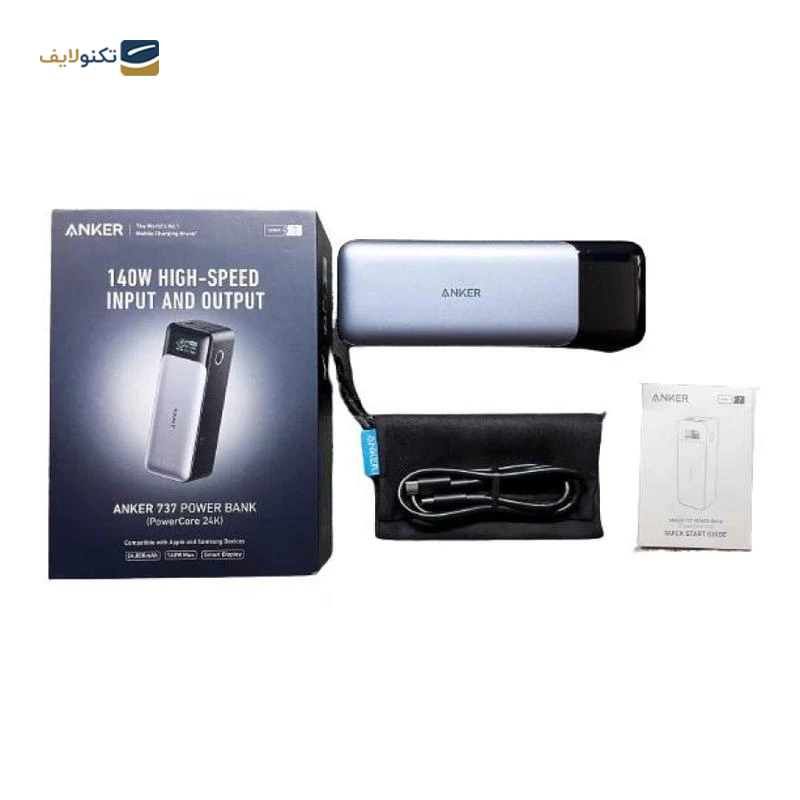 پاوربانک انکر مدل A1289 ظرفیت 24000 میلی آمپر - Anker 737 Power Bank (PowerCore 24K)