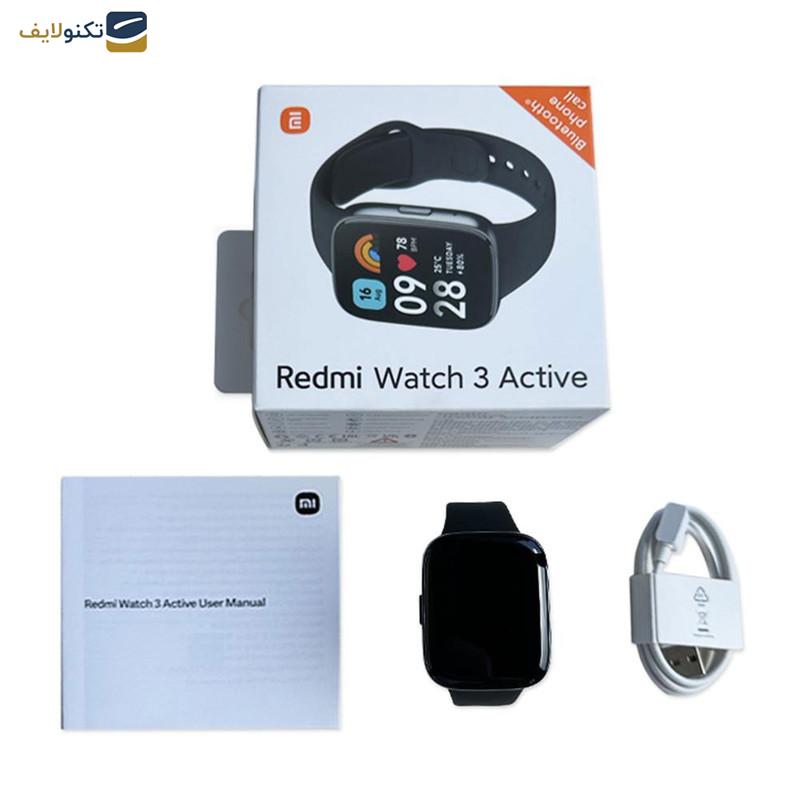 ساعت هوشمند شیائومی مدل Redmi Watch 3 Active گلوبال - Xiaomi Redmi Watch 3 Active Smart Watch - Global Pack