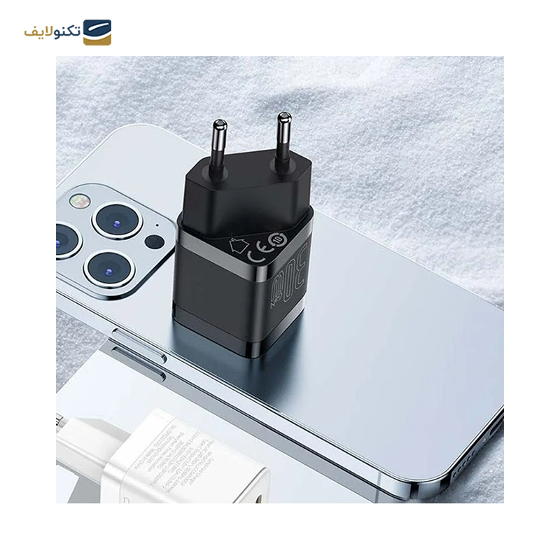 شارژر دیواری باسئوس مدل GaN3 CCGN010101 توان 30 وات - Baseus GaN3 Fast Charger CCGN010101 - 30W