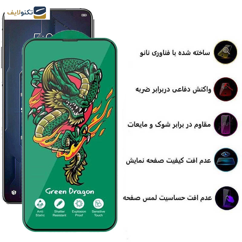 محافظ صفحه نمایش اپیکوی مدل Green Dragon ExplosionProof مناسب برای گوشی موبایل شیائومی Black Shark 5 Pro/ Balck Shark 5/ Black Shark 4 Pro/ Black Shark 4/ Black Shark 3/3S - Epicoy Green Dragon ExplosionProof Screen Protector For Xiaomi Black Shark 5 Pro/ Balck Shark 5/ Black Shark 4 Pro/ Black Shark 4/ Black Shark 3/3S