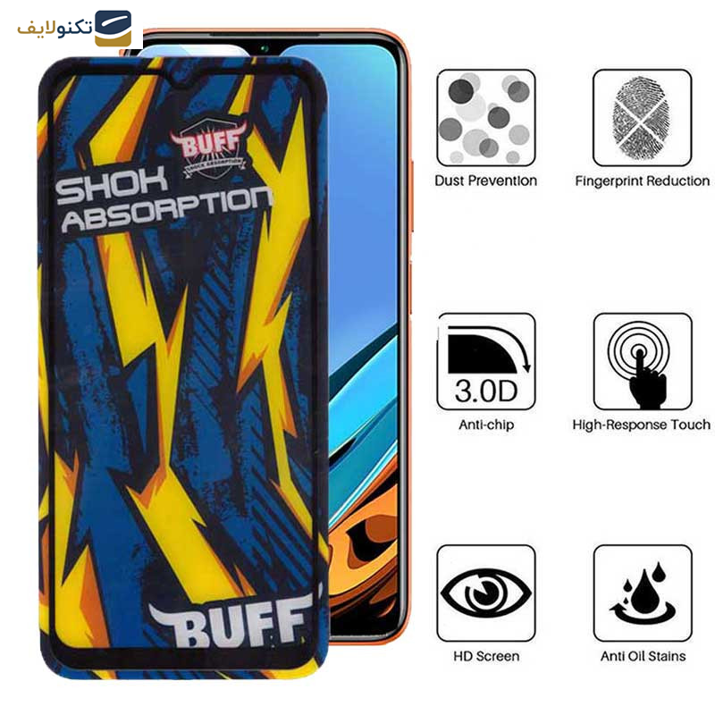 محافظ صفحه نمایش بوف مدل Shock-Shock-G مناسب برای گوشی موبایل شیائومی Redmi 9 Power 4G - 9A sport - 9i - 9T - 9 Active - Buff Shock-Shock-G Glass Screen Protector For Xiaomi Redmi 9 Power 4G - 9A sport- 9i - 9T - 9 Active