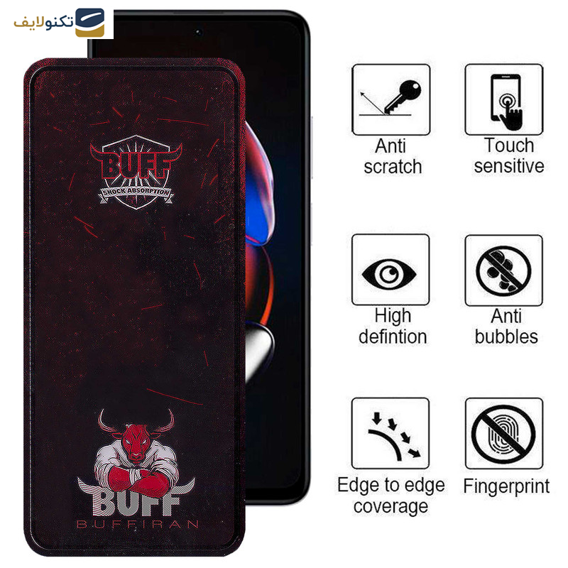 محافظ صفحه نمایش بوف مدل Muscle-Bull مناسب برای گوشی موبایل شیائومی Redmi Note 12T Pro - Note 11 5G (China) - Note 10 Pro 5G (China) - Buff Muscle-Bull Glass Screen Protector For Xiaomi Redmi Note 12T Pro-Note 11 5G China-Note 10 Pro 5G China