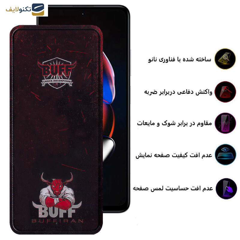 محافظ صفحه نمایش بوف مدل Muscle-Bull مناسب برای گوشی موبایل شیائومی Redmi Note 12T Pro - Note 11 5G (China) - Note 10 Pro 5G (China) - Buff Muscle-Bull Glass Screen Protector For Xiaomi Redmi Note 12T Pro-Note 11 5G China-Note 10 Pro 5G China