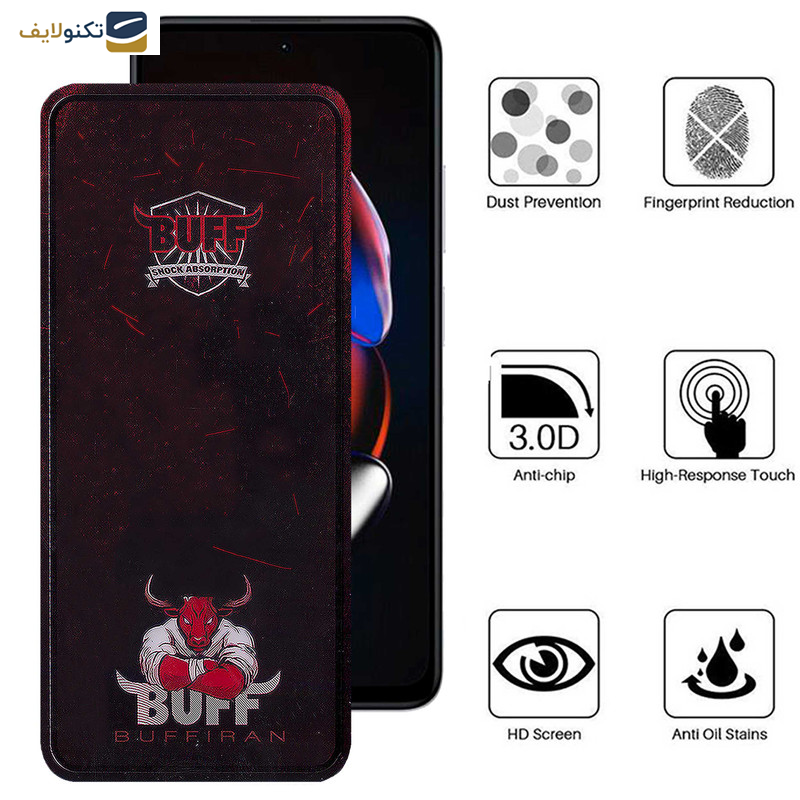 محافظ صفحه نمایش بوف مدل Muscle-Bull مناسب برای گوشی موبایل شیائومی Redmi Note 12T Pro - Note 11 5G (China) - Note 10 Pro 5G (China) - Buff Muscle-Bull Glass Screen Protector For Xiaomi Redmi Note 12T Pro-Note 11 5G China-Note 10 Pro 5G China