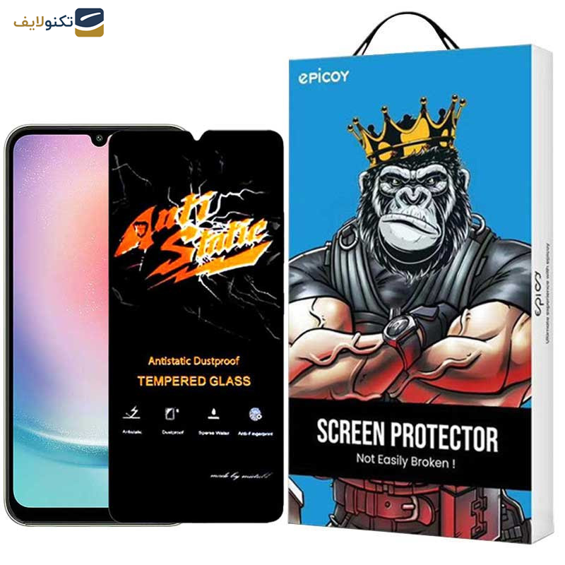 محافظ صفحه نمایش اپیکوی مدل Antistatic Dustproof مناسب برای گوشی موبایل سامسونگ Galaxy A15 5G-4G - A25 5G - A24 4G - Epicoy Antistatic Dustproof Screen Protector For Samsung Galaxy A15 5G-4G - A25 5G - A24 4G