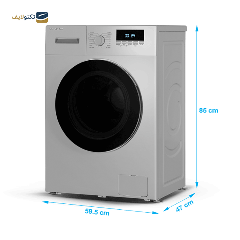 ماشین لباسشویی ایکس ویژن 6 کیلویی مدل TE62-ASBL - X.Vision TE62-ASBL Washing Machine