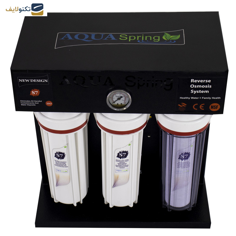 دستگاه تصفیه کننده آب آکوآ اسپرینگ مدل RO-S7-BZ 7011 به همراه فیلتر مجموعه سه عددی - 