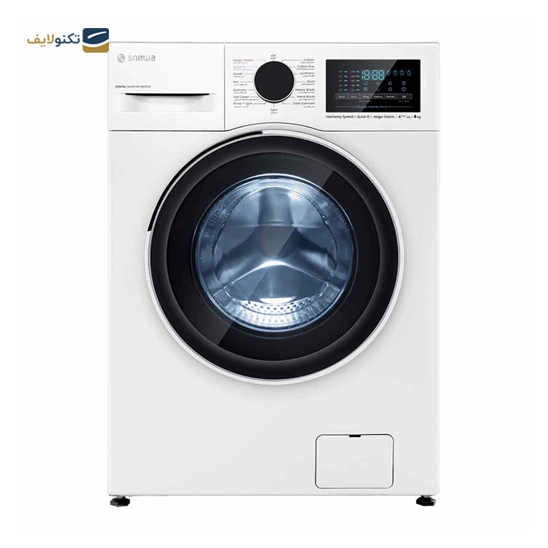 ماشین لباسشویی اسنوا 8 کیلویی سری هارمونی اسپید مدل SWM-B80W - 