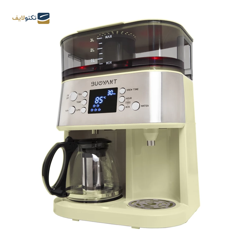 چای و قهوه ساز بویانت مدل Stylish Plus کرم روشن - Buoyant Stylish Plus Coffee Maker