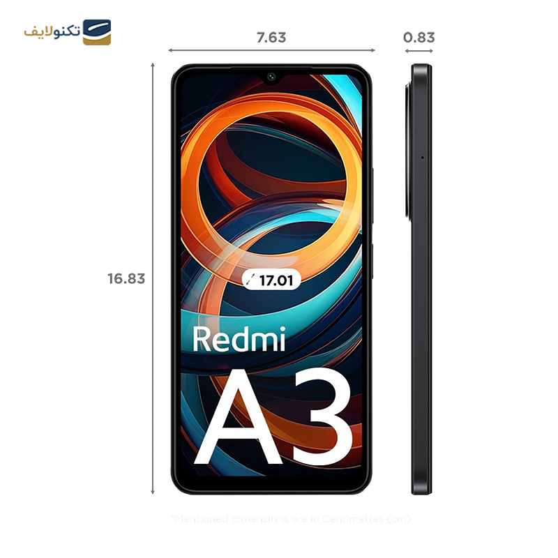 گوشی موبایل شیائومی مدل Redmi A3 ظرفیت ۶۴ گیگابایت رم ۳ گیگابایت - Xiaomi Redmi A3 ۶۴/۳GB